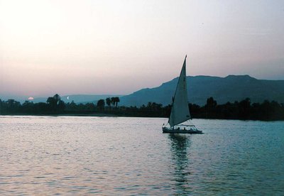 Luxor Nile Sunset
